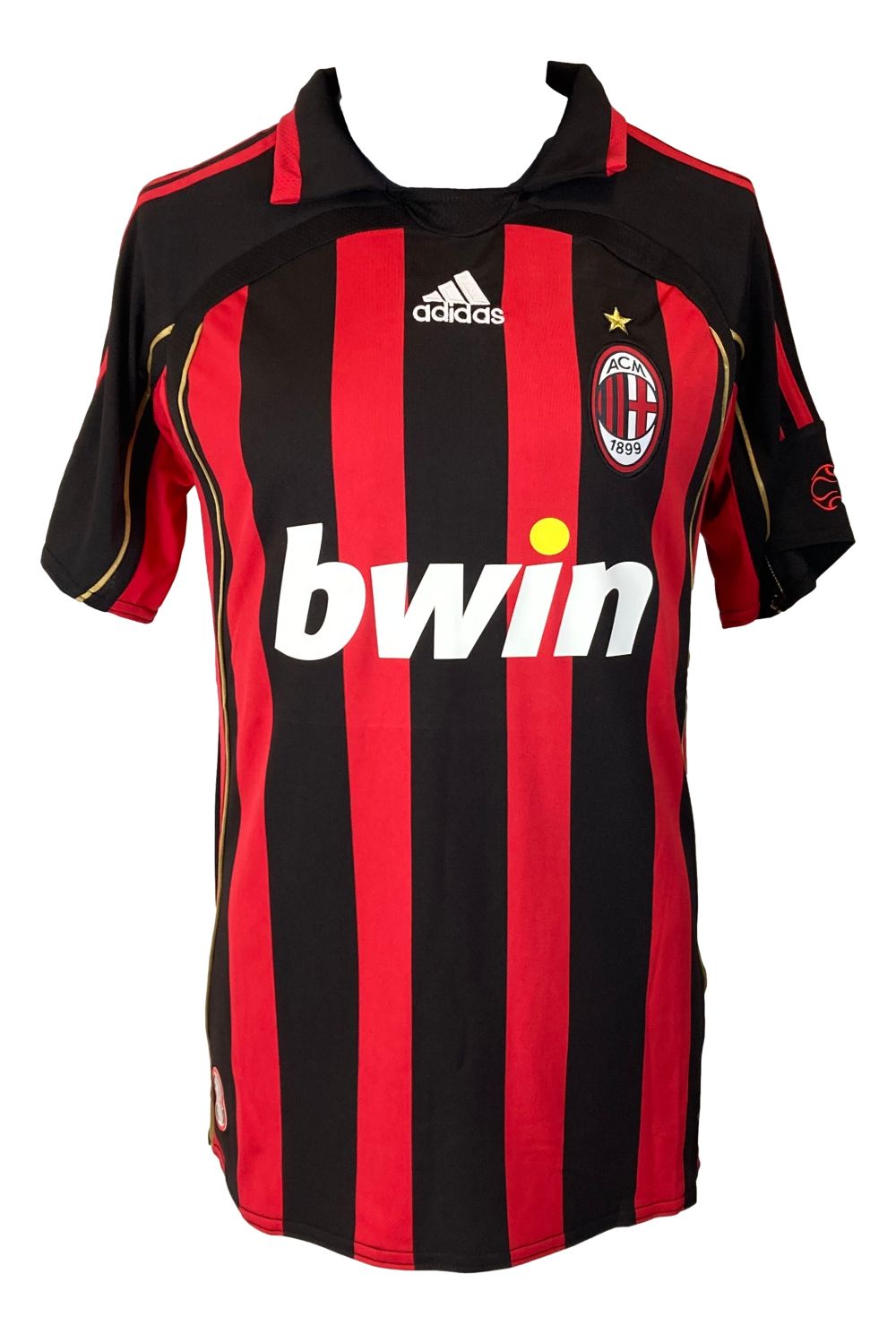 Official AC Milan Red Adidas Soccer Jersey - Authentic Kaka Signed Player Version - Perfect for Match Days, Collecting & Fan Gifts