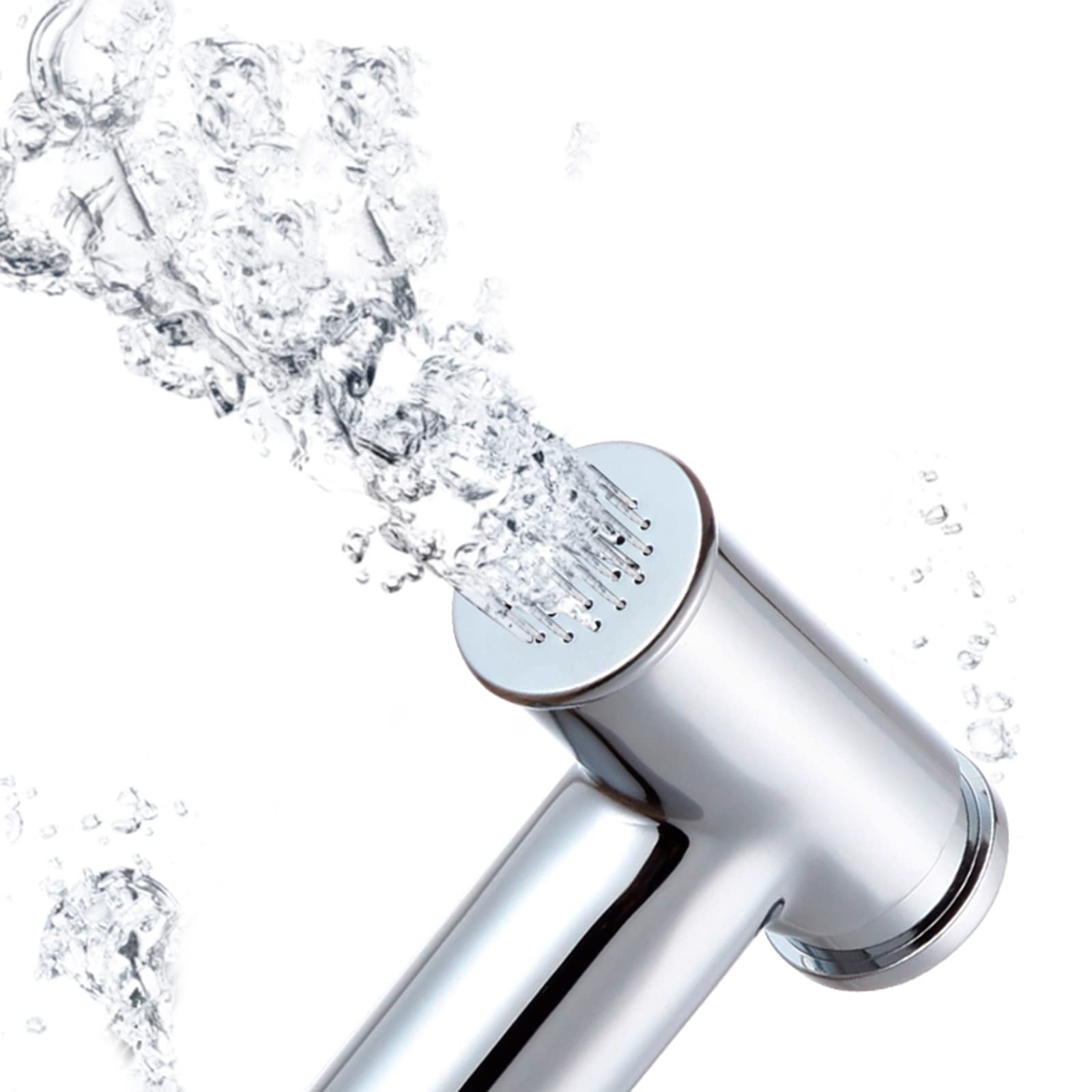 Brass Handheld Sprayer Attachment - Portable Toilet & Baby Cloth Diaper Sprayer with Hose for Feminine Wash, Pet Cleaning - Easy to Install Chrome Finish | Perfect for Bathroom Hygiene, Infant Care & Pet Grooming