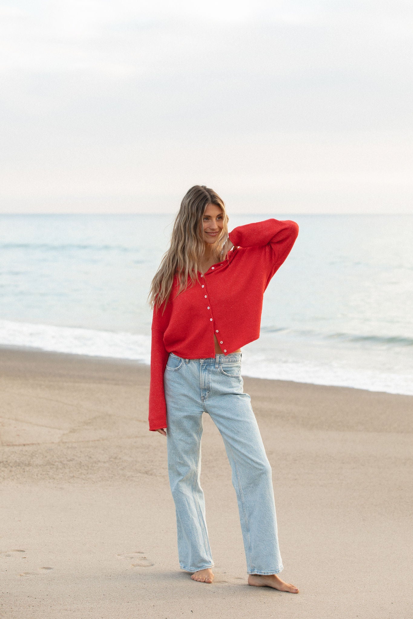 Free Falling Button Cardigan for Women - Soft & Stylish Open Front Knit Sweater | Perfect for Casual Outfits, Layering in Fall & Winter
