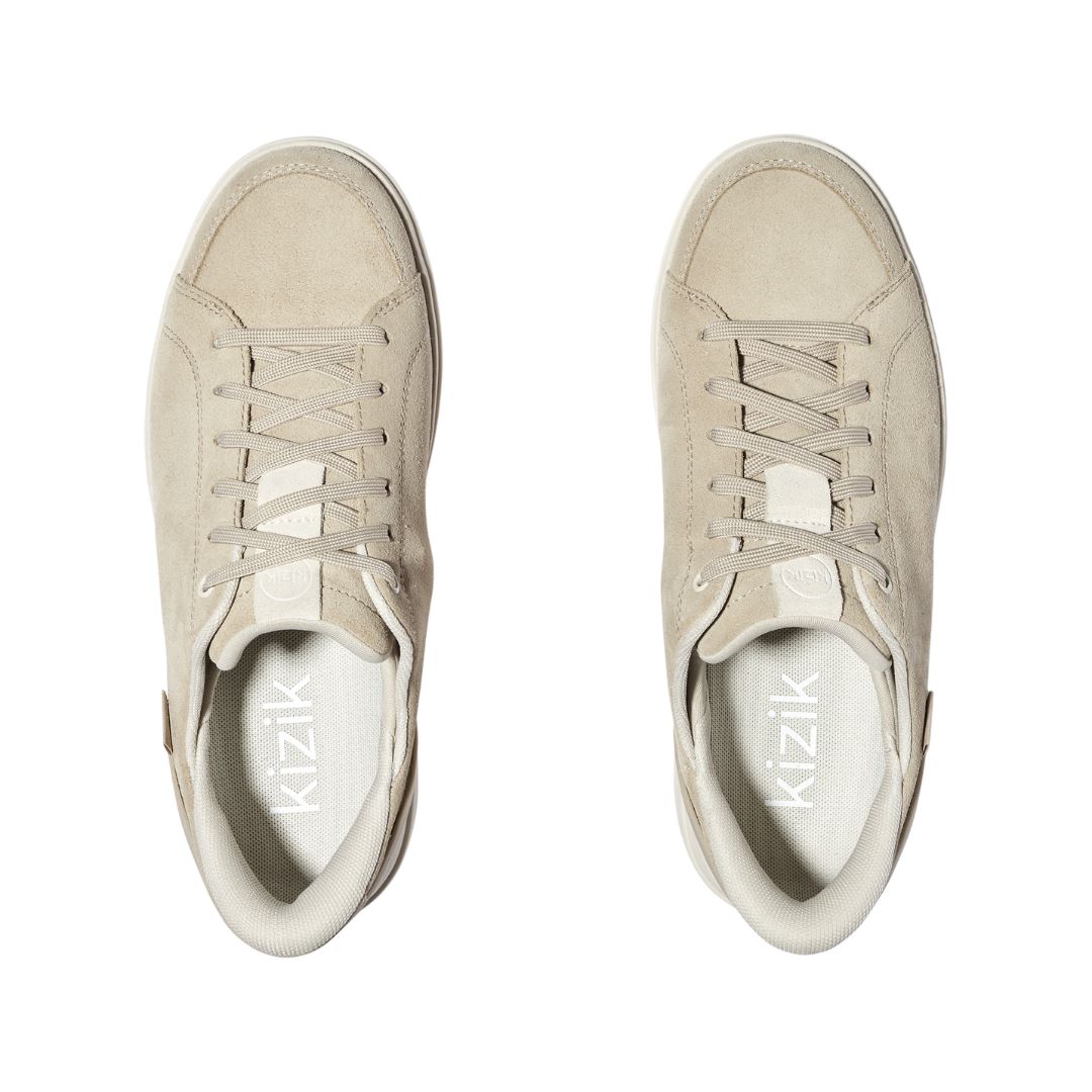 KIZIK SYDNEY Women's Slip-On Sneakers - Medium & Wide Width Comfort Shoes for Walking, Travel & Everyday Wear