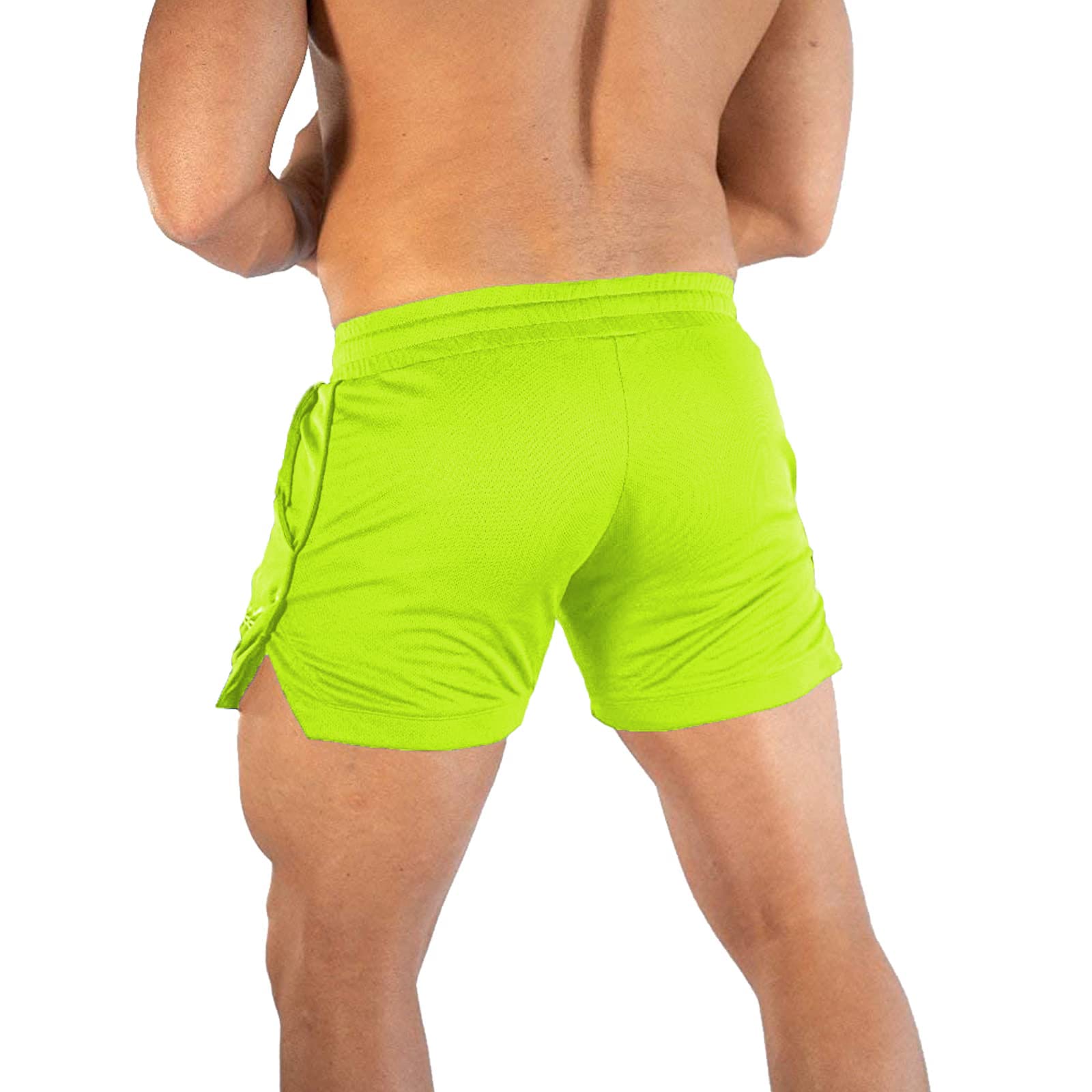 CE Men's Lightweight Workout Running Shorts with Zipper Pockets - Breathable Athletic Gym Shorts for Jogging, Training & Outdoor Activities