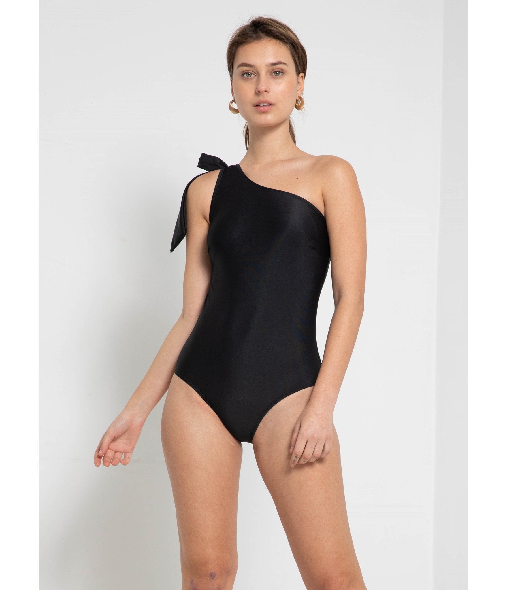 Marina West One Shoulder One Piece Swimsuit - Sexy Monokini Bathing Suit for Women, Beach & Pool Party Swimwear