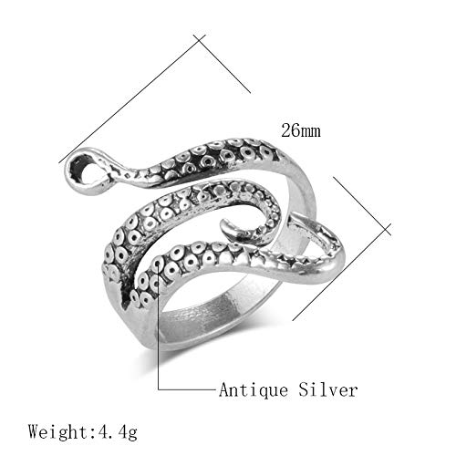 Adjustable Angel Wing Rings for Men & Women - Punk Devil Wings Open Band Promise Rings - Perfect for Gifts, Couples & Gothic Fashion
