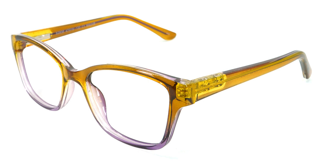 Kids Plastic Eyeglasses S2835 - Purple Frame for Children's Vision Protection & Style | Perfect for School, Reading, and Costume Play