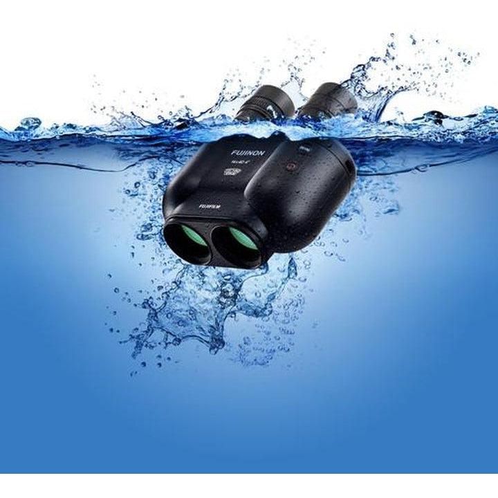 Fujinon Techno Stabi TSX 1440 14x40 Image Stabilized Binoculars - High Power Zoom for Bird Watching, Hunting & Travel (Black/Yellow/Navy Blue) | Waterproof & Fogproof Outdoor Optics