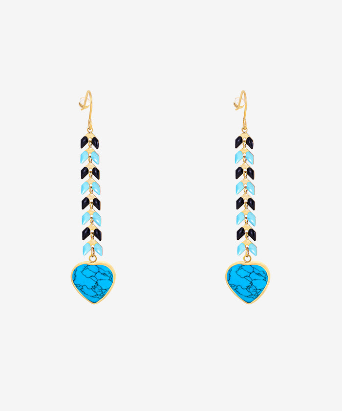 Wrangler Demeter's Heart Necklace and Earrings Set - Sterling Silver Greek Goddess Jewelry for Women - Perfect for Valentine's Day, Anniversary, and Romantic Date Nights