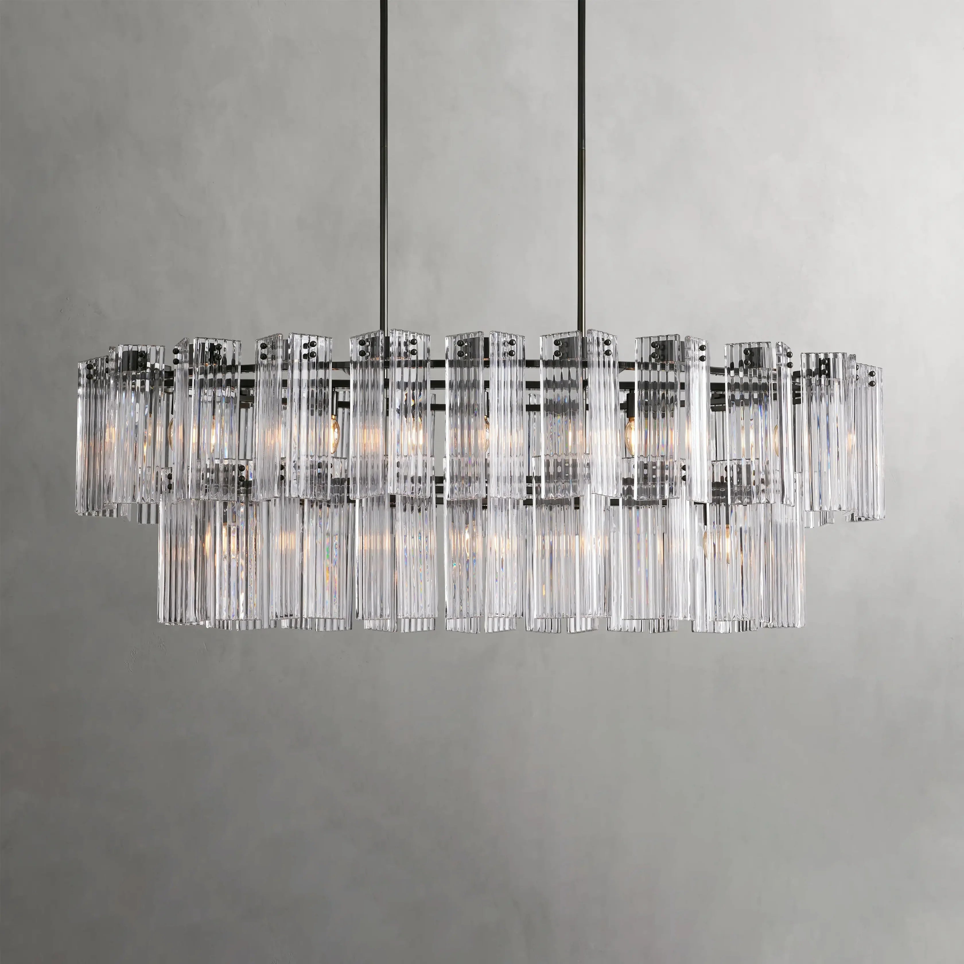 Delsie Oval Crystal Chandelier - 51