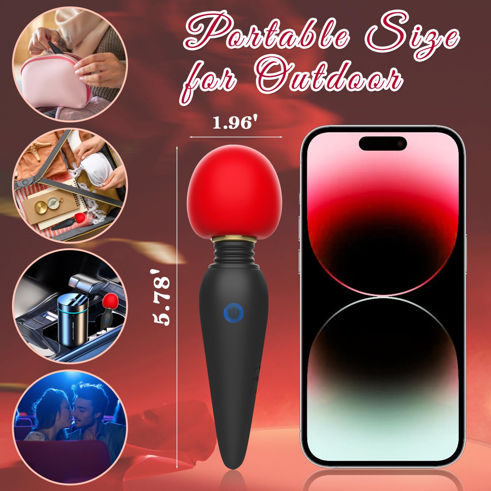 Powerful Bullet Vibrator with 10 Vibration Modes - Precision Clitoral, Nipple & G-Spot Stimulator - Rechargeable Personal Massager for Women - Perfect for Solo Play, Couples & Sensual Relaxation