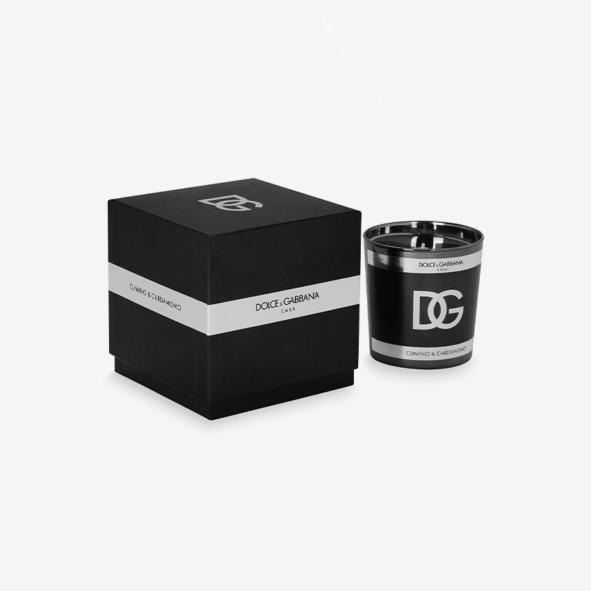 Dolce & Gabbana Casa Luxury Scented Candle - Cumin & Cardamom Fragrance for Home Decor, Romantic Dinner & Spa Relaxation