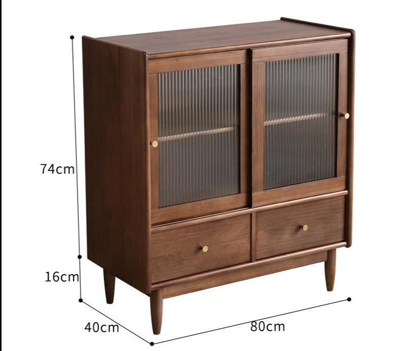 Walnut 80w x 40d x 74dh cm