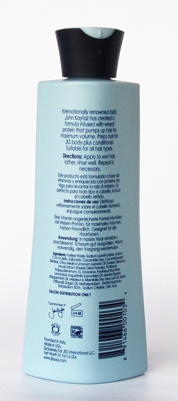 Body Plus Shampoo - Natural Hair Care for Men & Women | Hydrating & Volumizing Shampoo for Daily Use at Home, Salon, or Gym