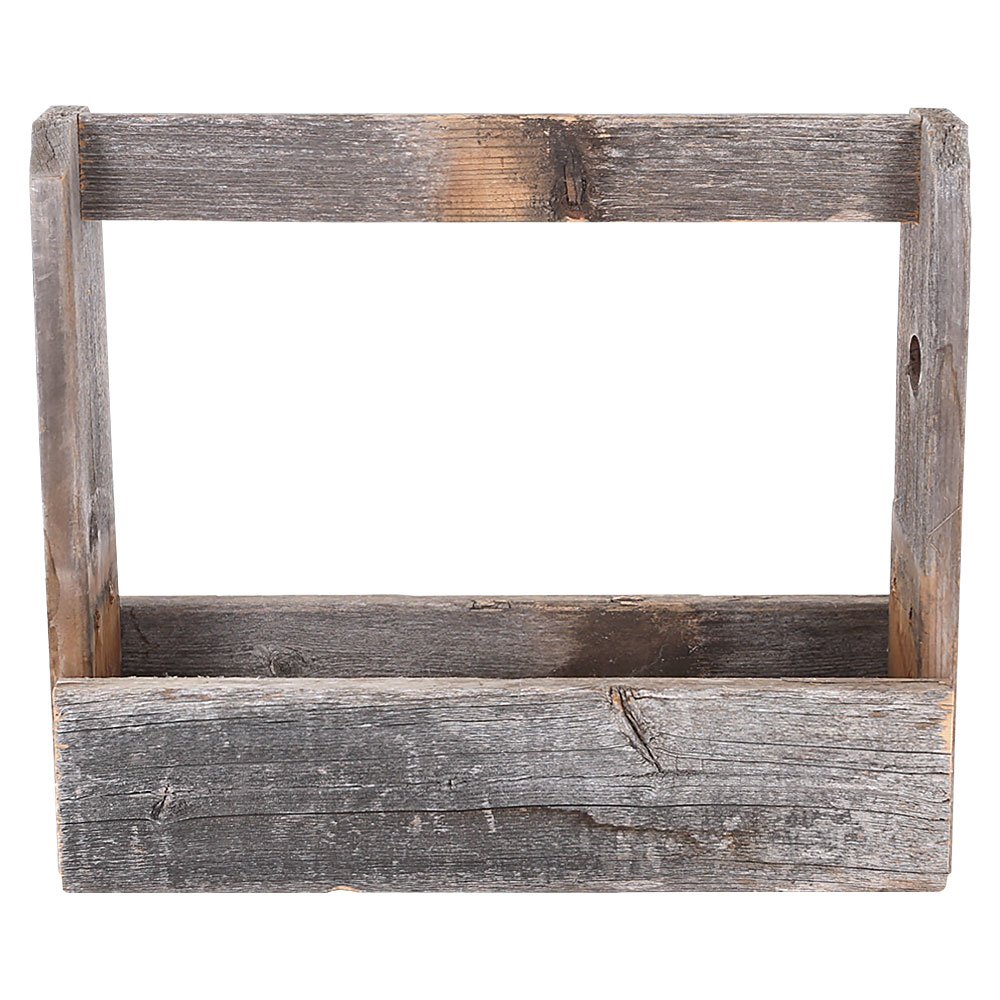 Vintage Rustic Wooden Tool Box - Handmade Barnwood Storage Caddy for Tools, Crafts & Home Decor | Perfect for Farmhouse Style, Workshop Organization & DIY Projects
