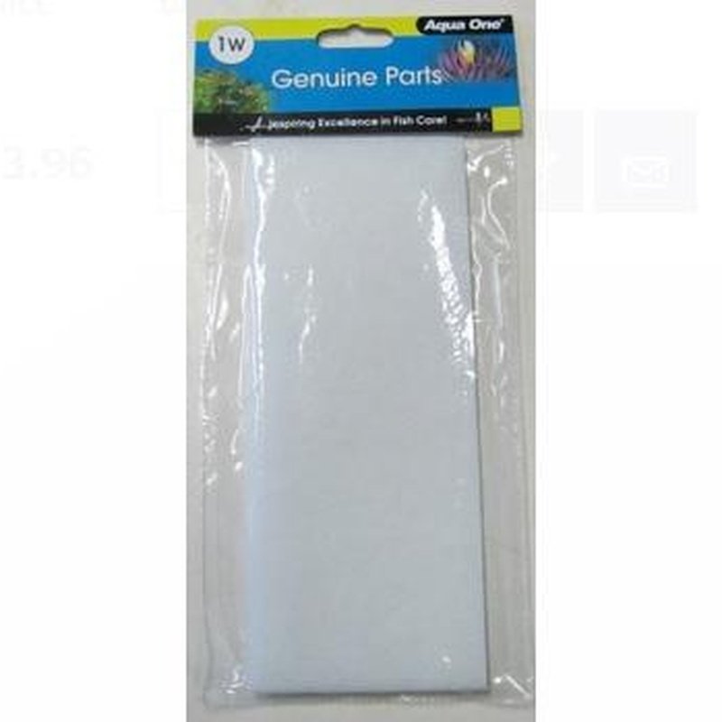 Aqua One Wool 2-Pack 1W AquaStyle 126/380 25001W - Premium Aquarium Filter Wool for Fish Tank & Pond Filtration