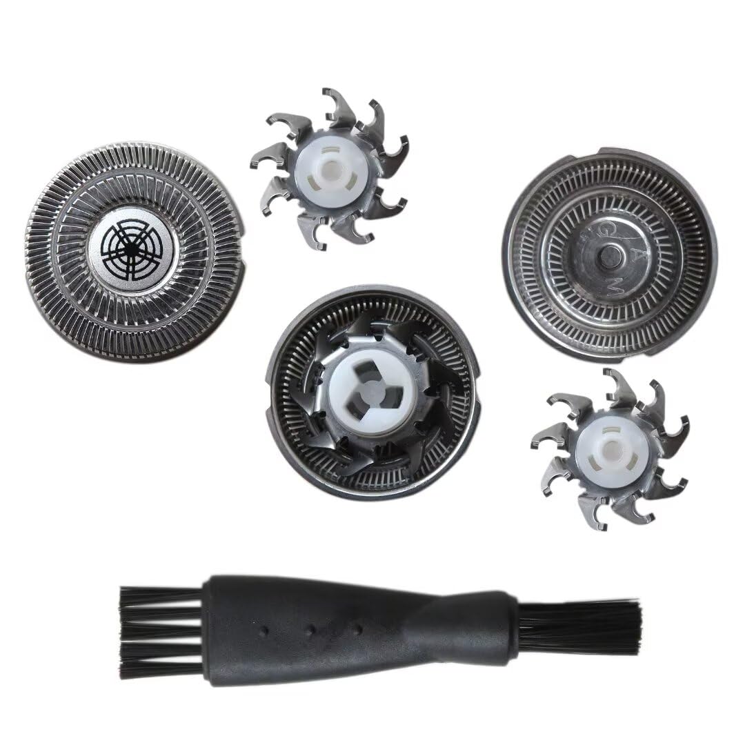 3 Pack SW-S7105 Replacement Shaver Head Blades with Cleaning Brush - Compatible with Rotary Waterproof Electric Razors for Wet & Dry Shaving - Perfect for Travel & Daily Grooming by WELURE