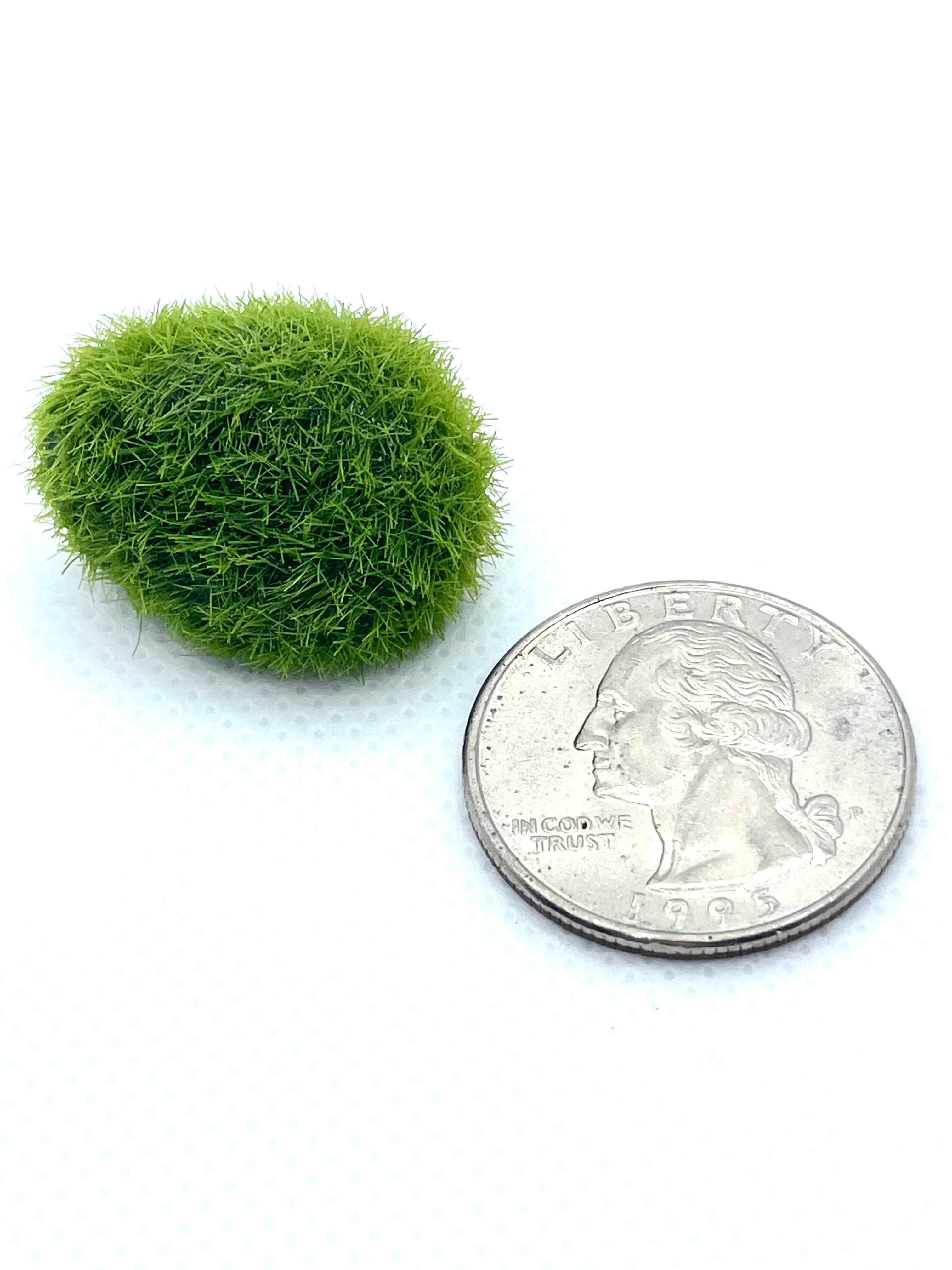 3 Pack Artificial Marimo Moss Balls - Weighted Aquarium Plants for Fish Tank Decor | Perfect for Betta Fish Tanks, Shrimp Habitats & Aquascaping Designs