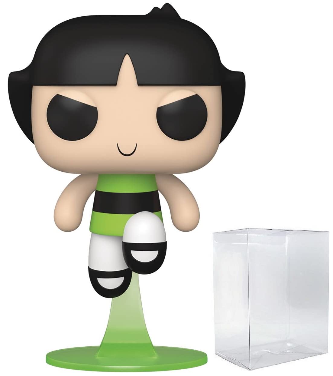 Funko Pop! Powerpuff Girls Buttercup Vinyl Figure with Pop Protector Case - Collectible Cartoon Character Toy for Display, Gifts & Anime Fans