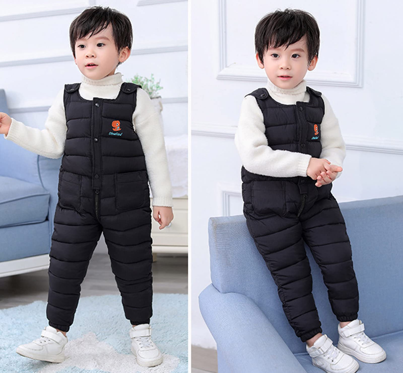 **Toddler Snow Pants for Boys & Girls - Fleece Lined Waterproof Winter Overalls for Kids - Perfect for Snow Play, Skiing & Outdoor Activities**