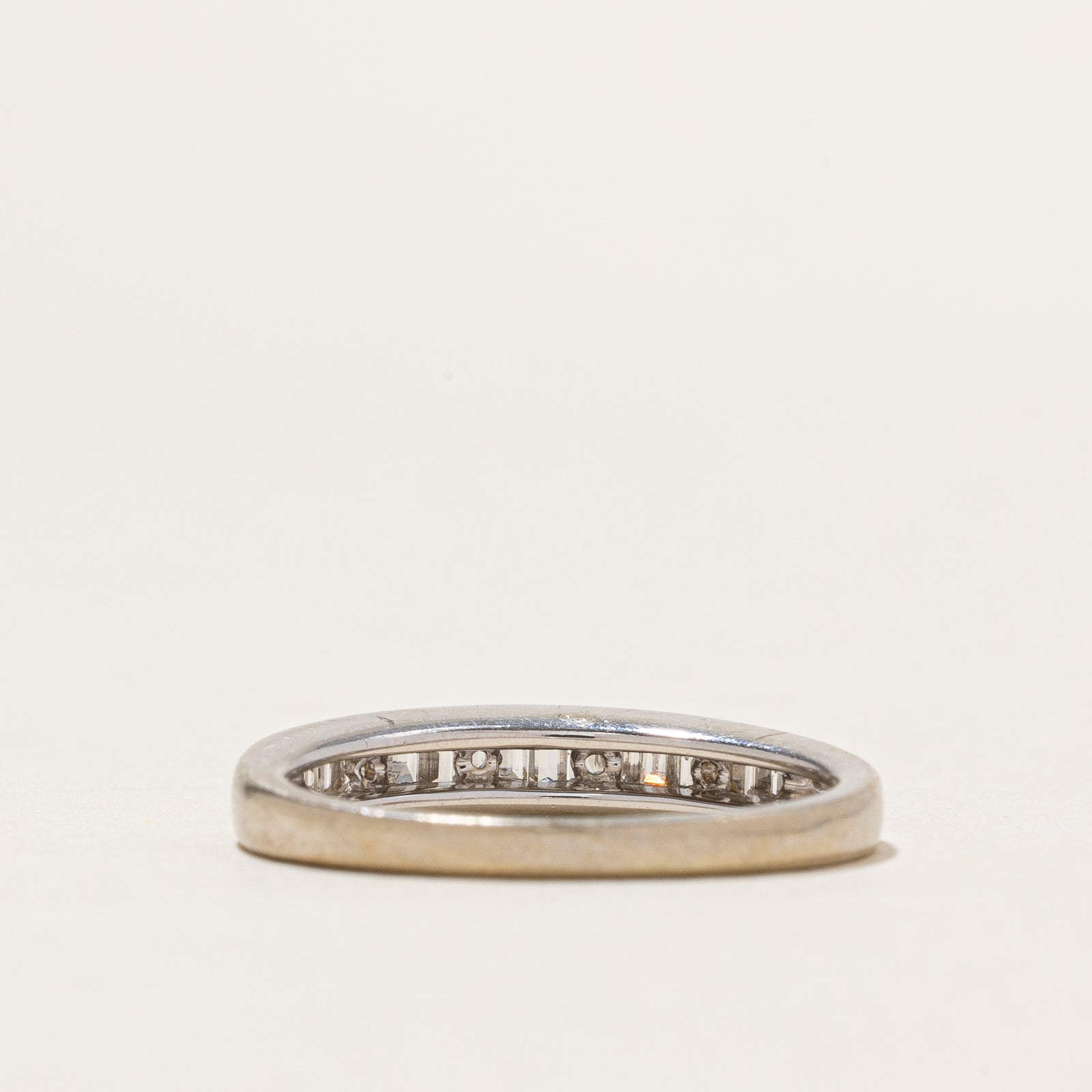 0.24ctw Channel Set Diamond Wedding Band Ring - Size 6.75 | Elegant Stackable Ring for Bridal Jewelry, Anniversary Gift & Everyday Wear
