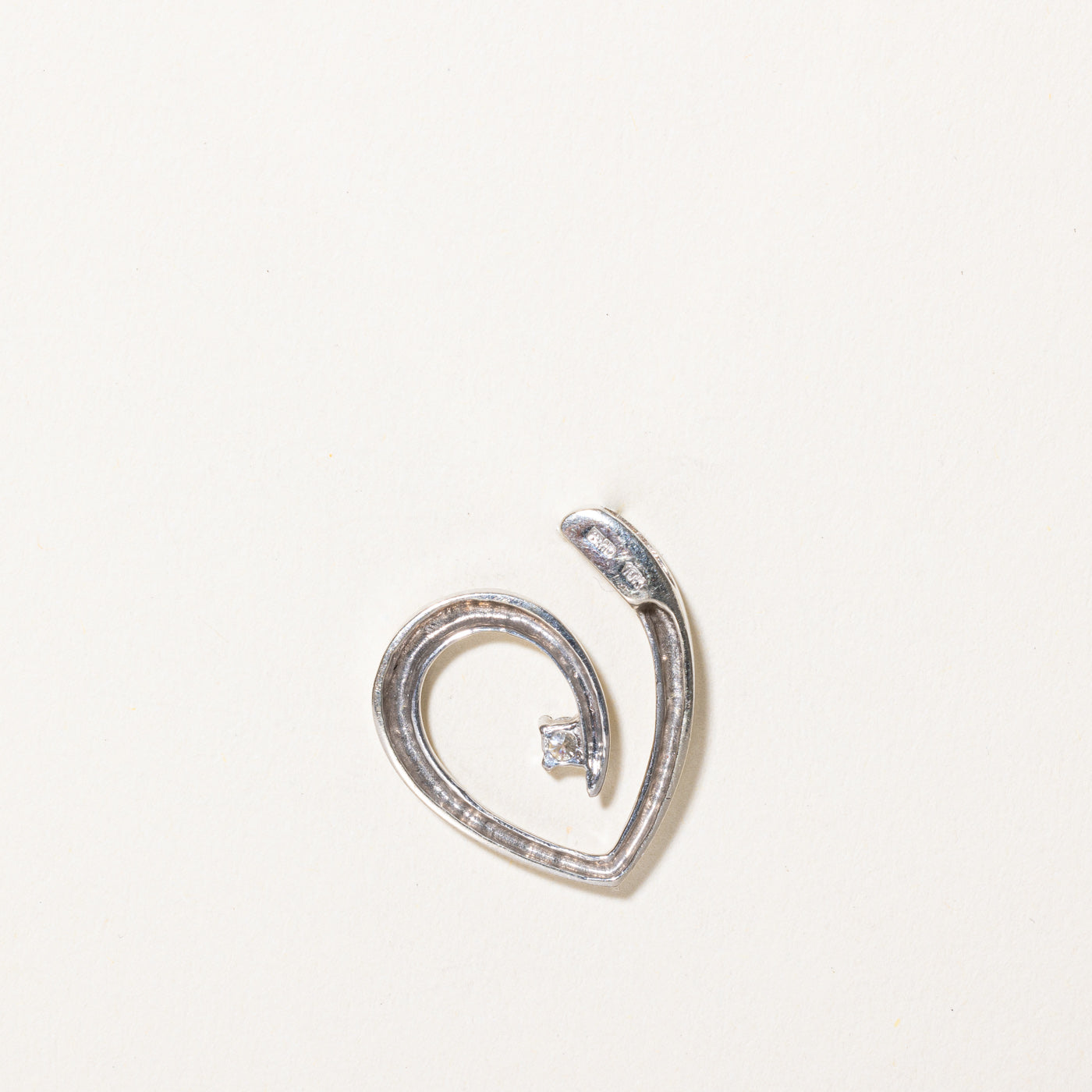 0.08ct Diamond Heart Pendant Necklace - 14K White Gold Dainty Jewelry for Women - Perfect Gift for Anniversary, Valentine's Day & Special Occasions