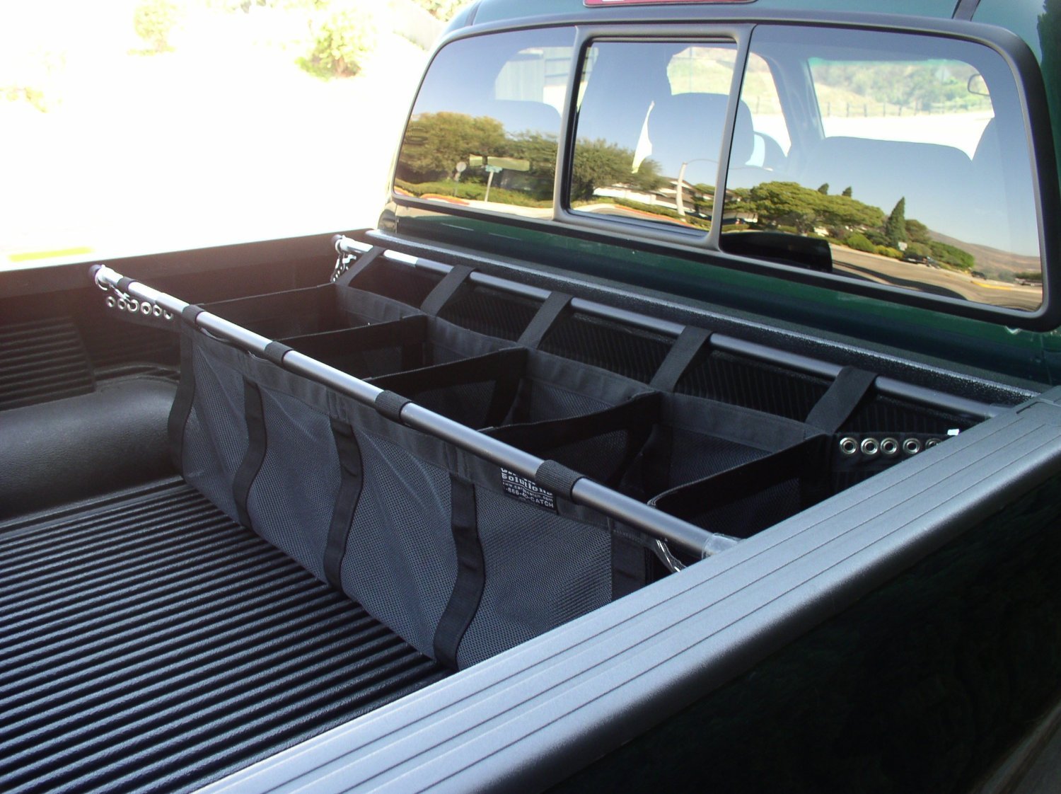 CargoCatch Truck Bed Organizer for Full-Size Pickups - 62 Inch & Larger - Heavy Duty Storage Solution for Tools, Gear & Equipment - Perfect for Work Sites, Camping & Road Trips