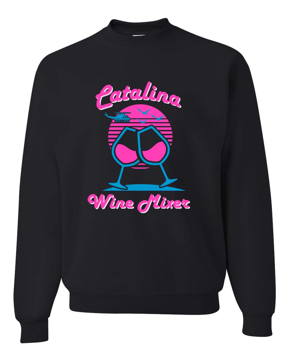Funny Catalina Wine Mixer Island Pop Culture Unisex Graphic Sweatshirt | Vintage Comedy Crewneck Pullover | Perfect for Movie Fans, Beach Parties & Casual Wear