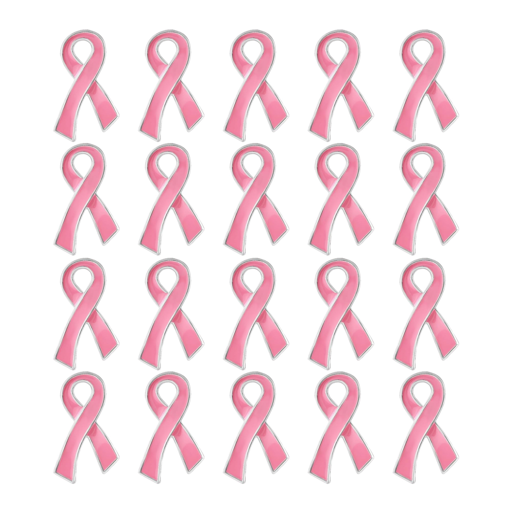 25/50/100/500pcs Breast Cancer Awareness Pins - Bulk Pink Ribbon Lapel Pins for Support Groups, Fundraising & Events - Inspirational Promotional Gifts for Survivors, Nurses & Advocates - Perfect for Charity Walks, Conferences & Awareness Campaigns