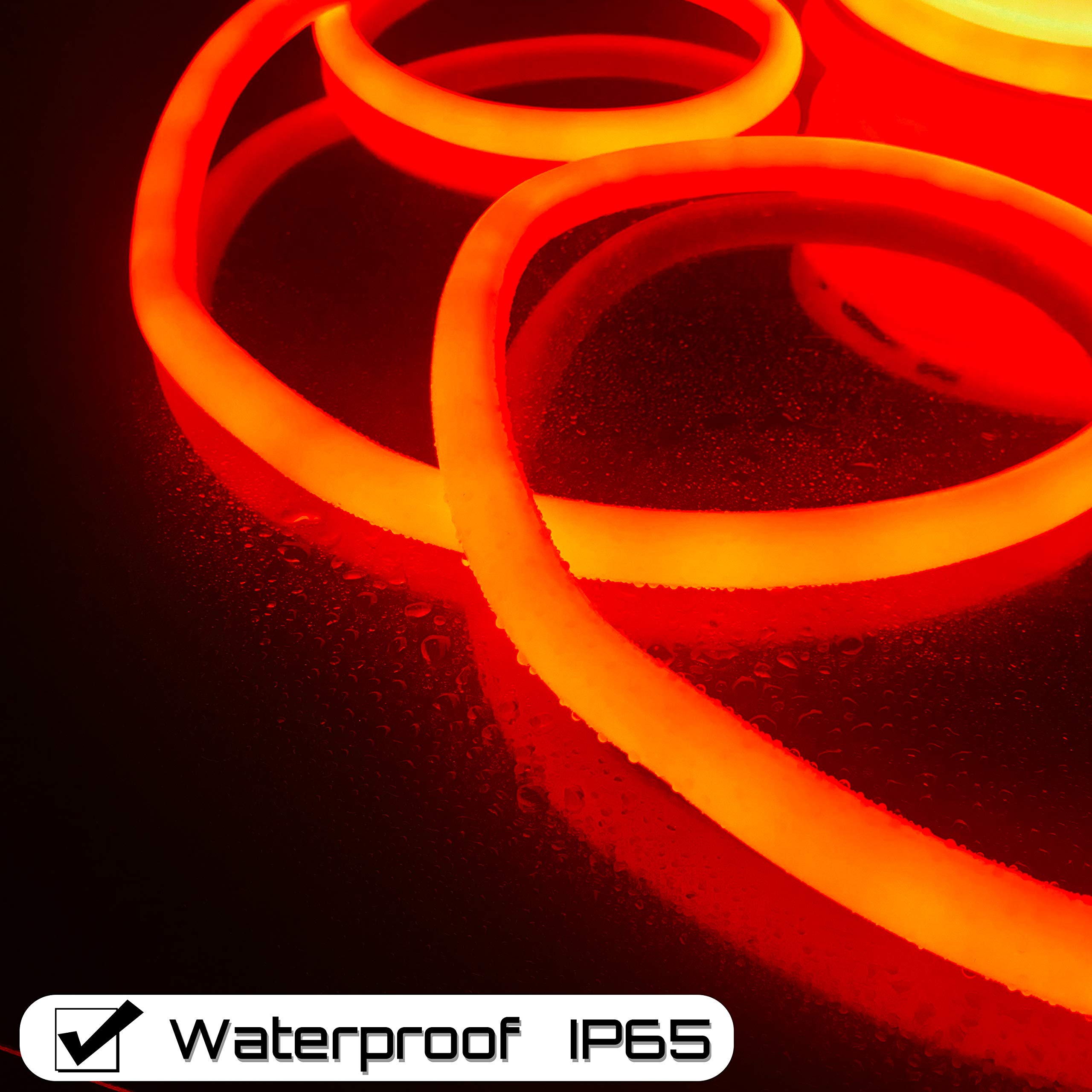 Russell LED Neon Rope Lights 100FT - Waterproof Flexible SMD Tube for Home & Party Decor