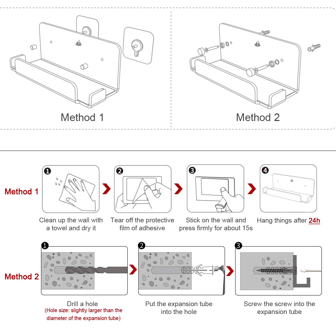 Nintendo Switch Dock Wall Mount Holder - Silky White & Transparent Adhesive Floating Shelf for Switch Console | Perfect for Bedroom, Living Room & Gaming Setup Space Saving Solution