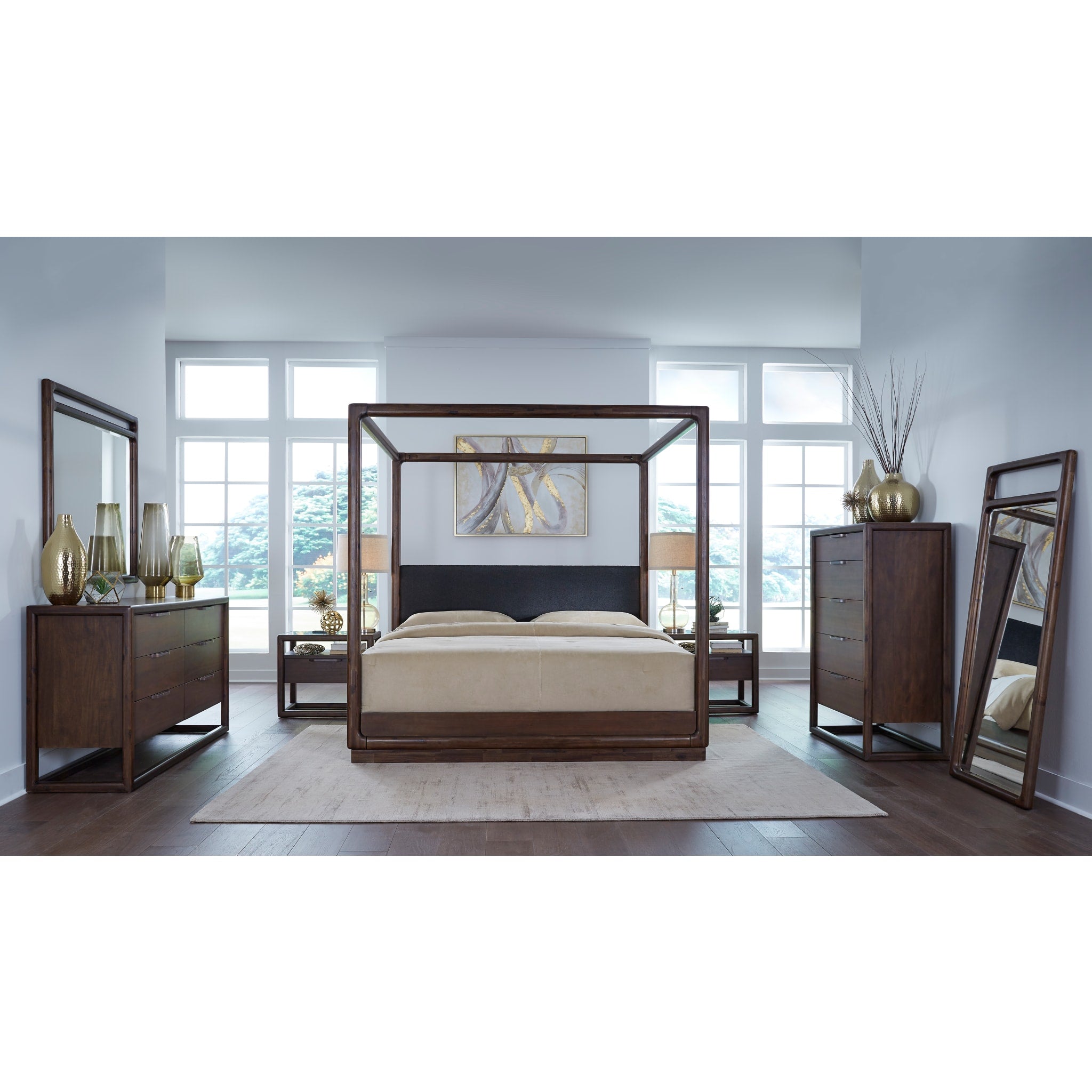 Sol Six Drawer Acacia Wood Dresser in Brown Spice - Solid Wood Bedroom Storage Furniture for Clothes & Accessories | Perfect for Master Bedroom, Guest Room & Nursery Organization
