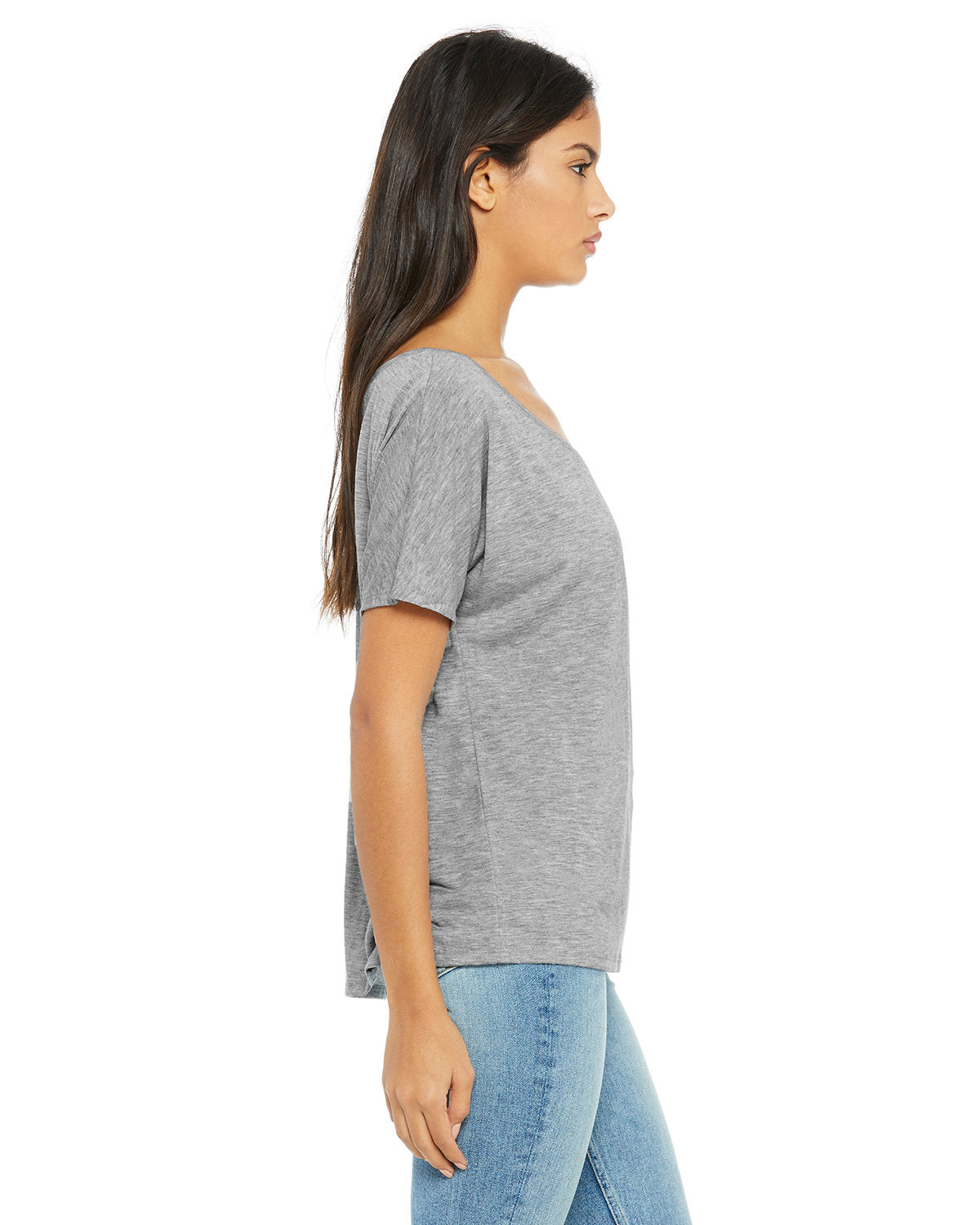 Bella + Canvas 8816 Women's Soft Slouchy Scoop Neck T-Shirt - Comfortable Casual Tee for Everyday Wear, Lounge & Outfits