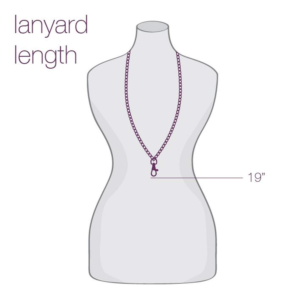 Fashionable Breakaway Lanyard for Women - ID Badge Holder with Key Ring for Nurses, Teachers & Students - Office & School Use