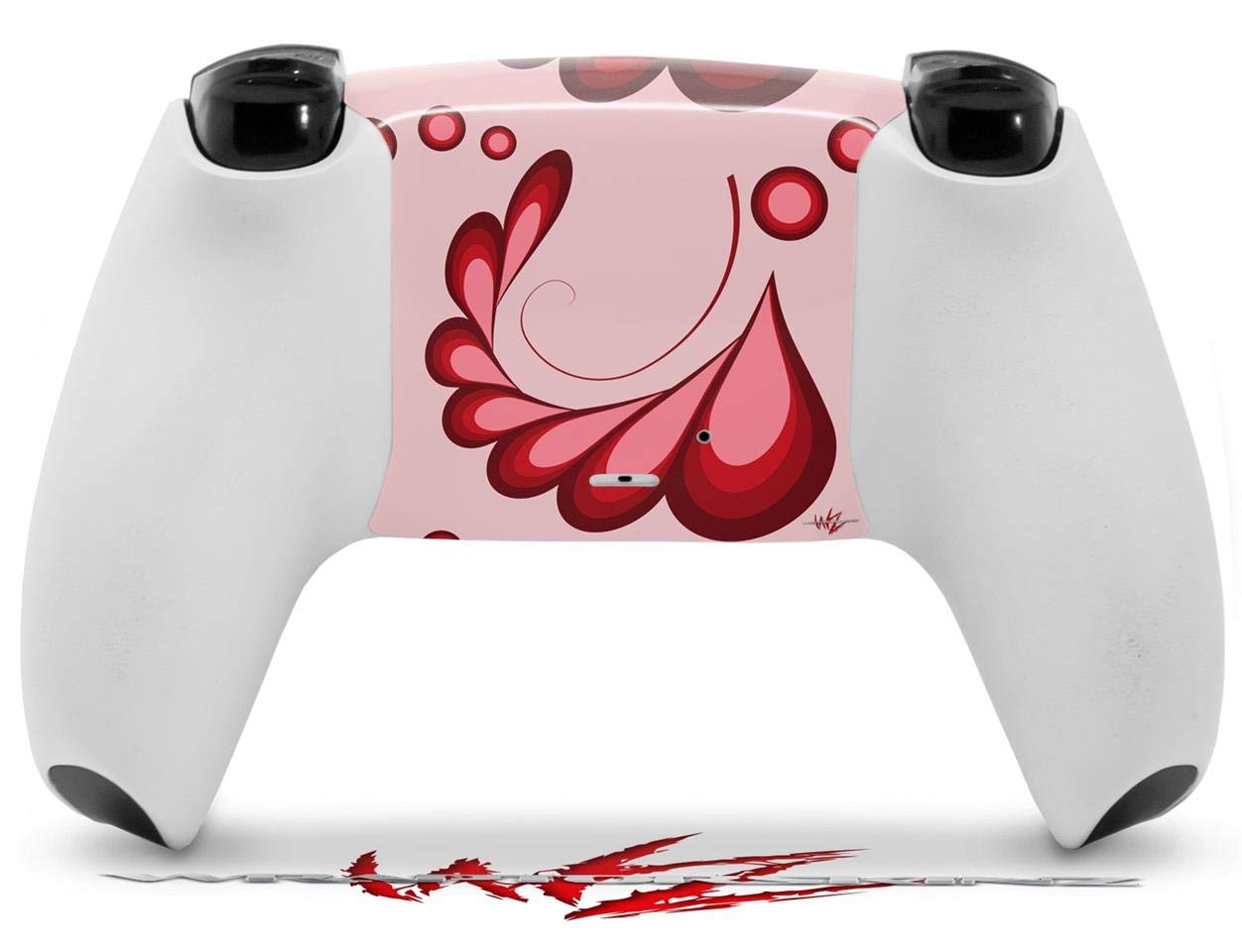Sony PS5 DualSense Controller Skin Wrap - Petals Red for Gaming Protection