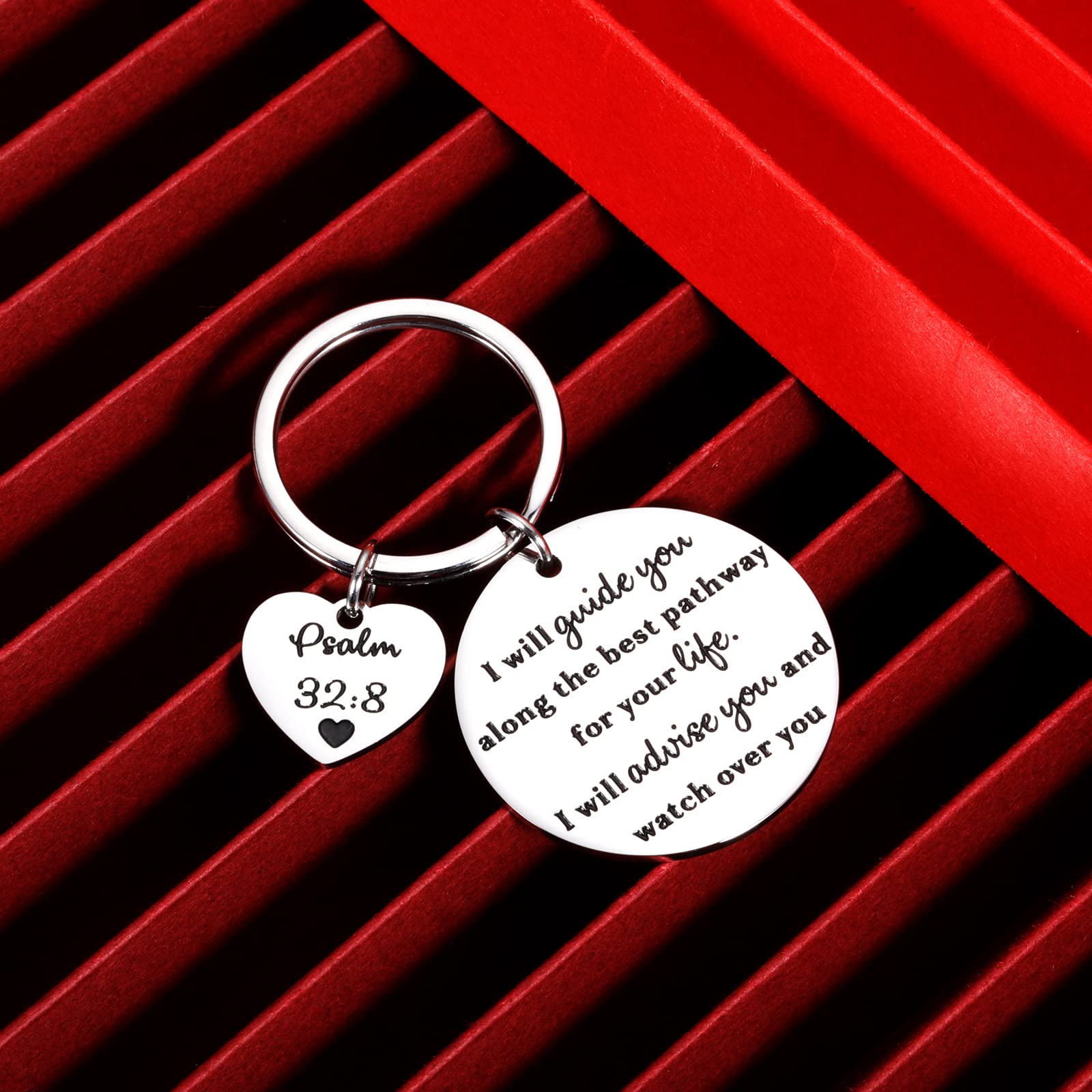 First Communion Gifts for Girls & Boys - Religious Christian Keychain with Bible Verse - Perfect for Easter Basket Stuffers, Birthday, Baptism - Ideal Gift for Daughter, Son, Granddaughter (Great for Church Events & Daily Faith Inspiration)