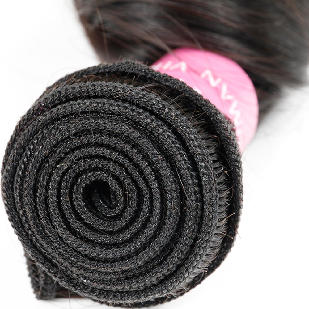 Brazilian Unprocessed 100% Virgin Human Hair Extensions - 4 Bundles Loose Wave 8A Grade Bleached Knots (18 20 22 24 Inch) | Natural Color Hair Weft for Styling & Volume | Perfect for Daily Wear, Parties & Special Occasions