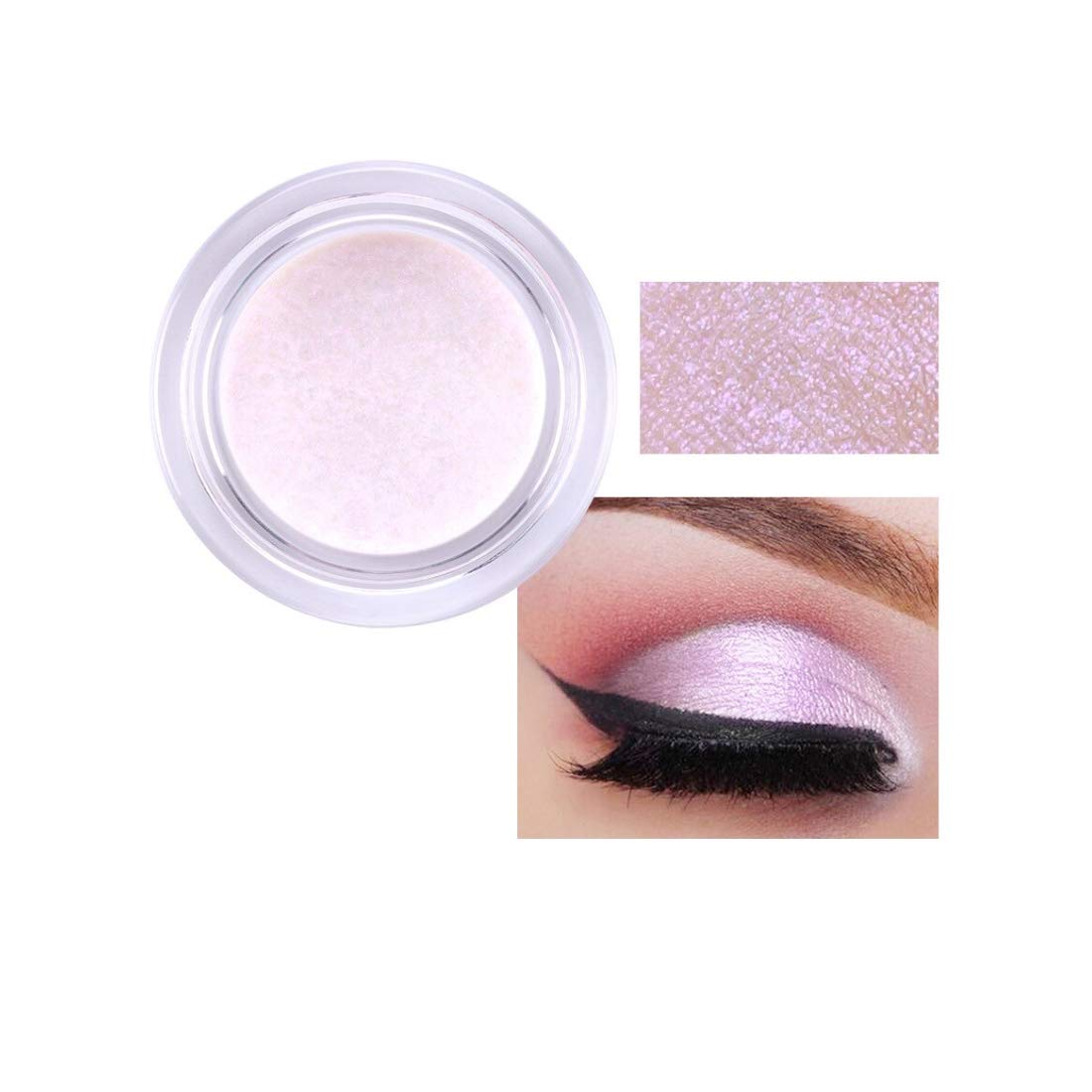 Miss Rose Sparkling Loose Shimmer Multicolor Eyeshadow Glitter Powder Pigment - Rose White (7001-38MT) | Long-Lasting Eye Makeup for Parties, Halloween & Special Occasions