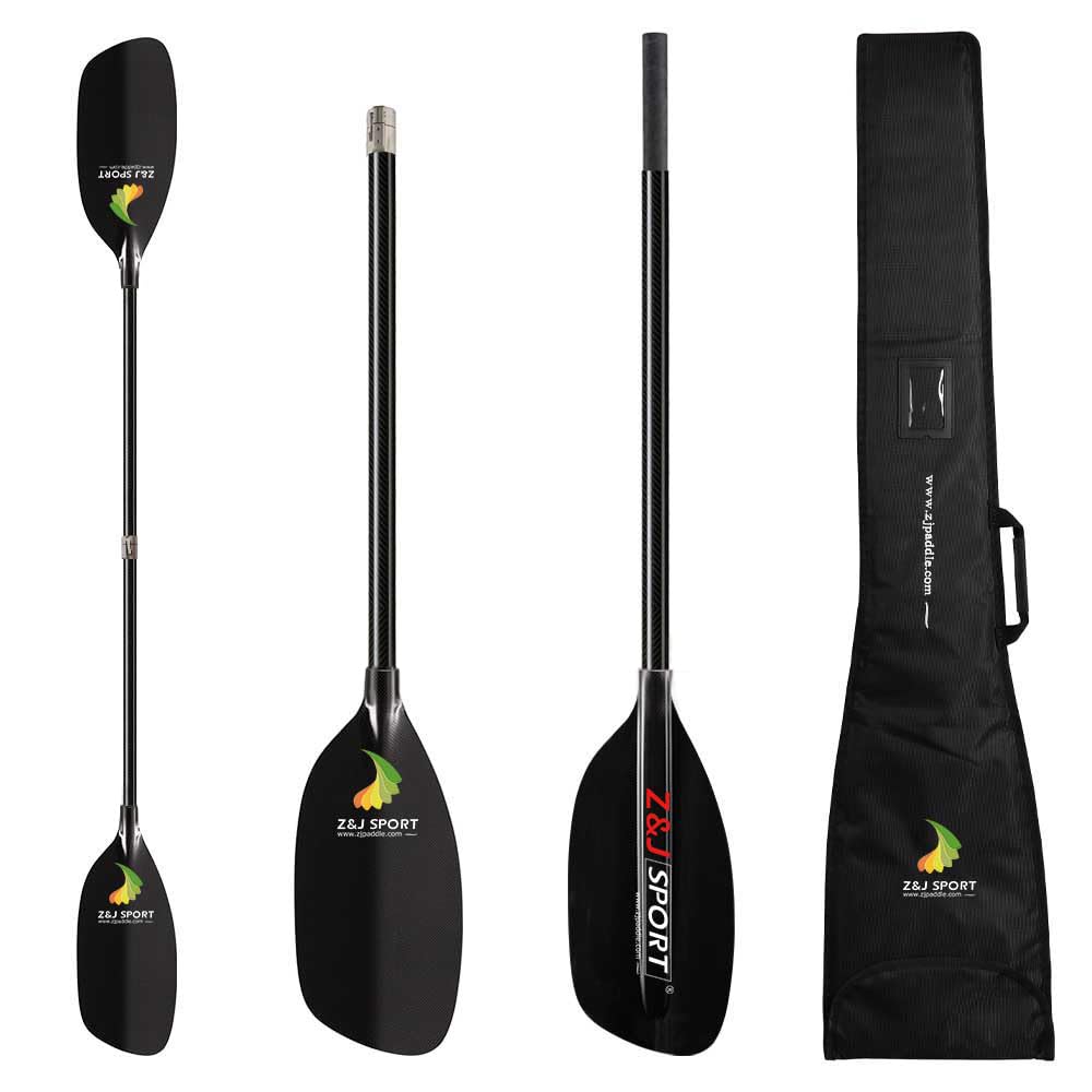 Premium Full Carbon Whitewater Kayak Paddle - Ultra Lightweight 2-Piece Design for Whitewater, River Running & Creeking | Includes Free Paddle Bag | Perfect for Adventure Sports, Rapids & Outdoor Water Activities