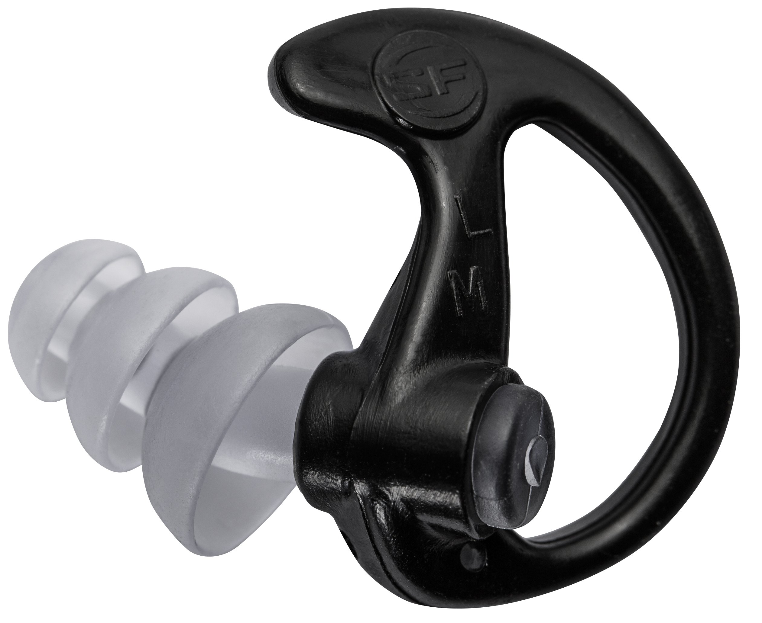 SureFire EP5 Sonic Defenders Max Full-Block Earplugs - Triple Flanged Reusable Hearing Protection for Shooting, Construction & Concerts - Noise Reduction Ear Plugs for Work, Sports & Travel