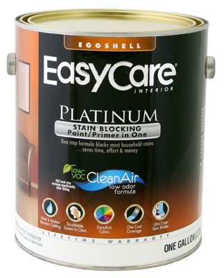Premium Platinum Interior Paint & Primer in One - Eggshell Finish, 1 Gallon for Walls & Ceilings - Perfect for Living Rooms, Bedrooms & Home Renovation Projects