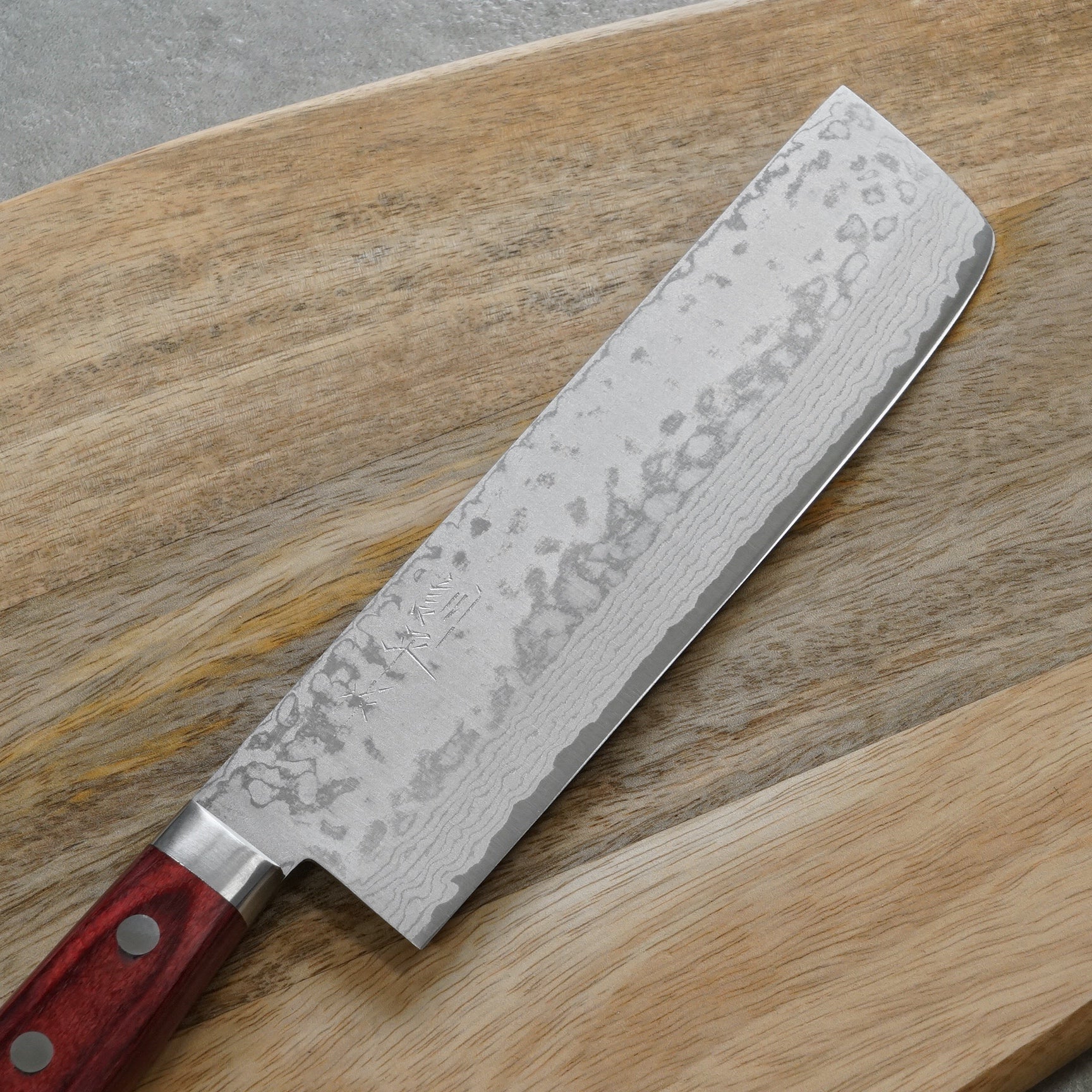 Premium Masutani VG10 Damascus Nakiri Knife - 6.5