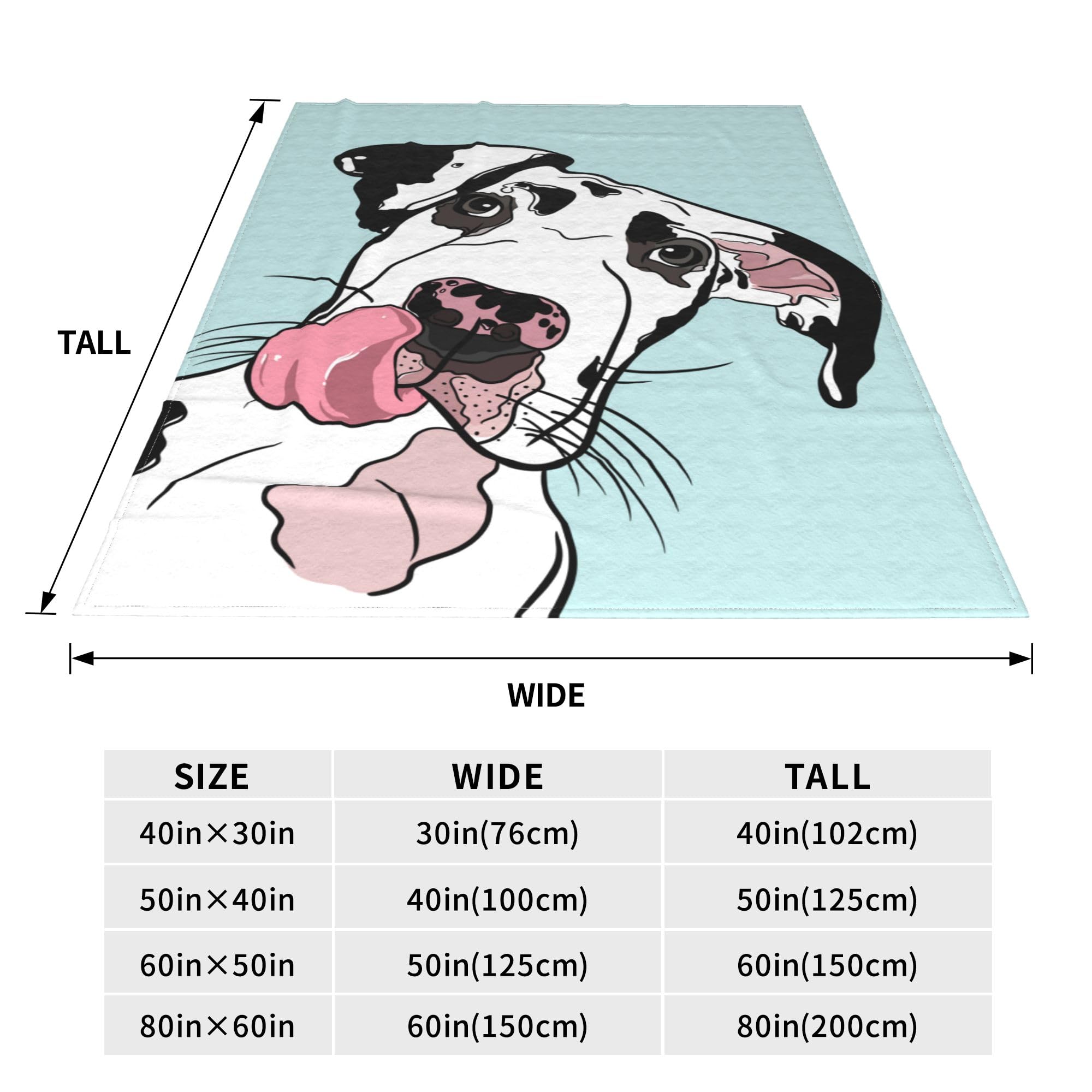 Soft & Cozy Dog Throw Blanket for Bedroom, Couch & Travel - 50x40 Inch All Season Blanket for Adults & Kids - Perfect for Lounging, Napping & Air Conditioning Comfort