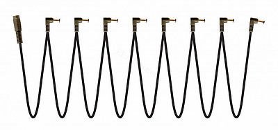 8 Way Daisy Chain Cable for Guitar Pedal Power Supply - 9V DC Adapter for Multi-Effect Pedal Boards - Perfect for Live Performances & Studio Recording