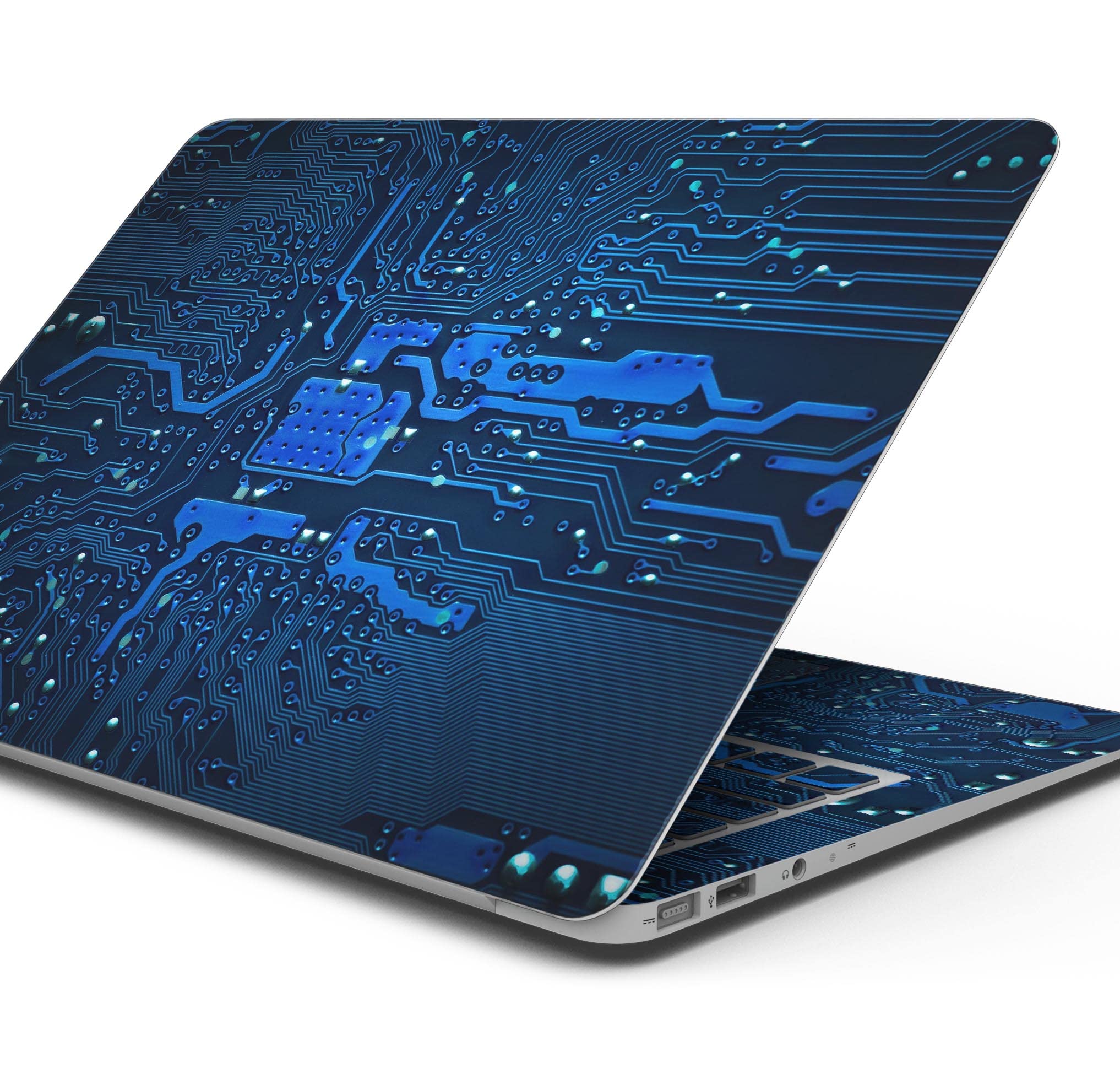 Electric Circuit Board Full-Body Wrap Scratch Resistant Decal Skin Kit for MacBook 13