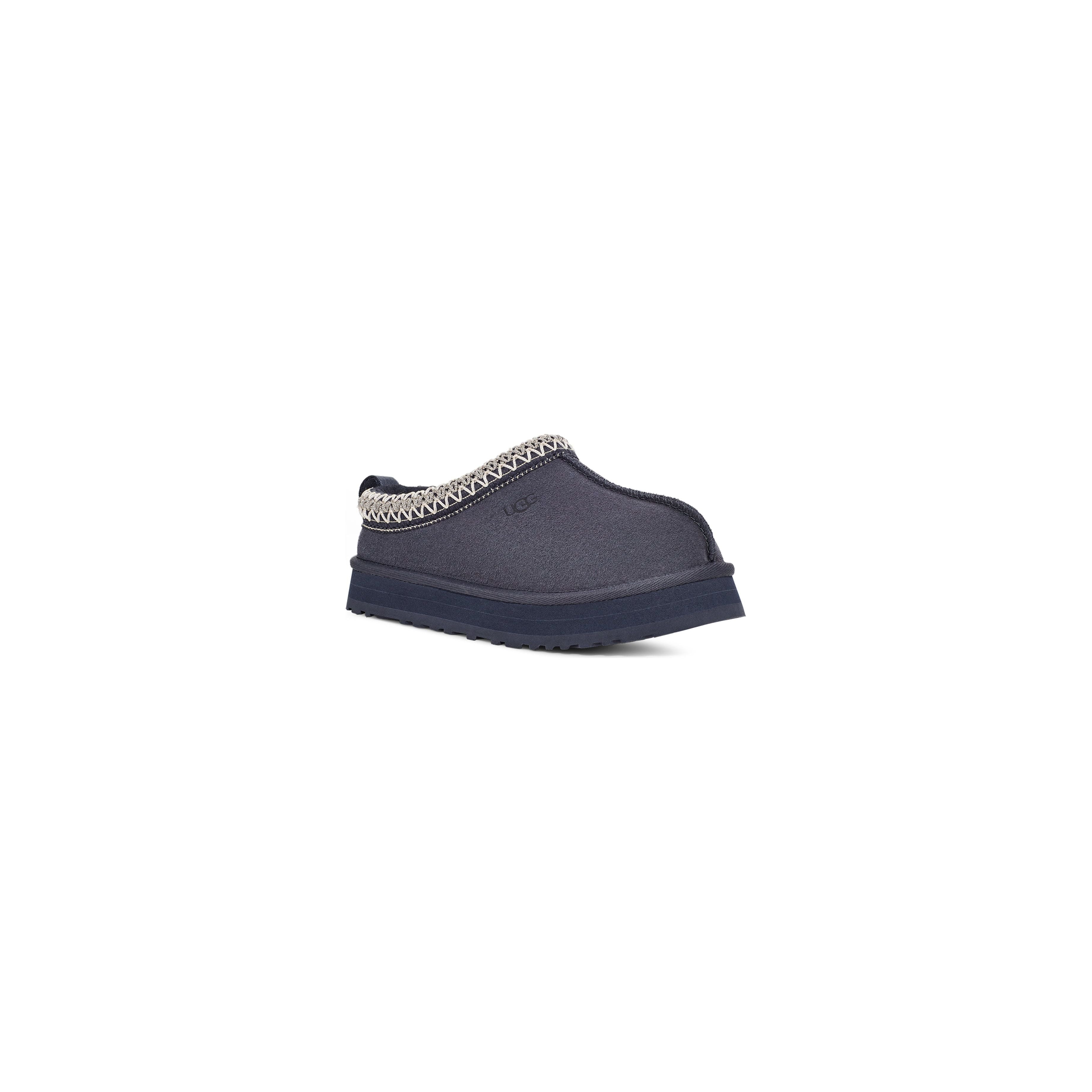 UGG Kids Tazz Slippers in Eve Blue - Warm & Cozy House Shoes for Boys & Girls - Perfect for Indoor, Winter & Cold Weather Wear