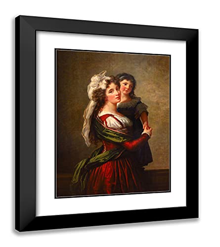 Black Modern Wood Frame with Double Matting