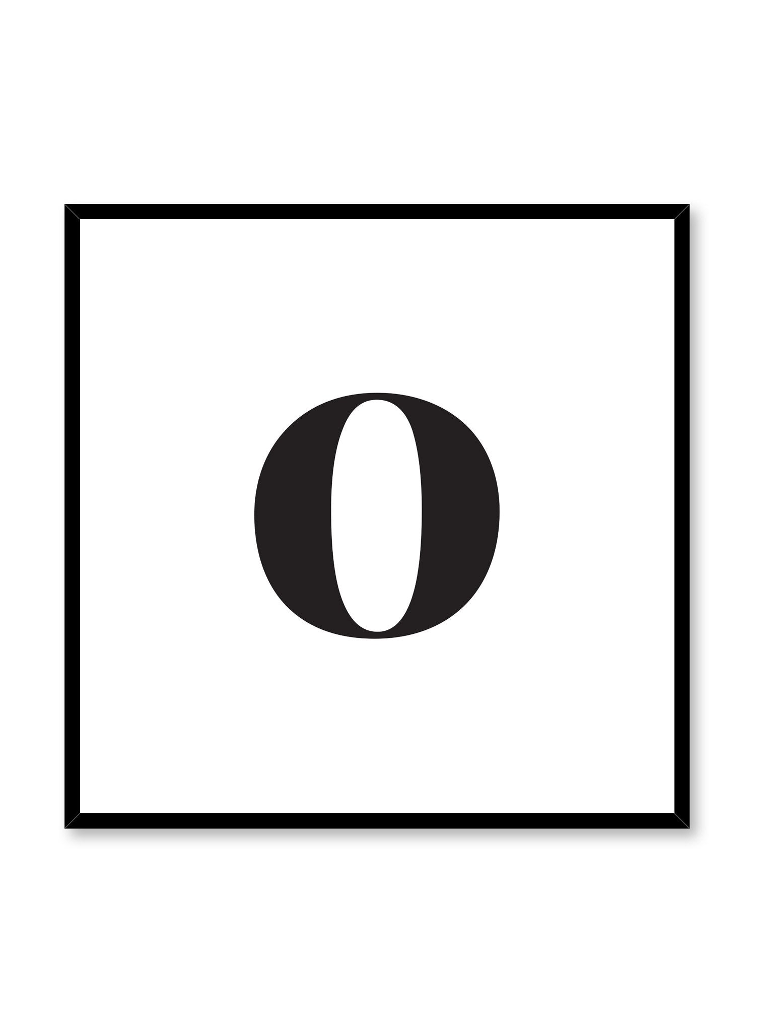 Lowercase Letter O Poster - Educational Alphabet Wall Art for Kids' Rooms & Classrooms - Perfect for Early Learning & Homeschooling Decor