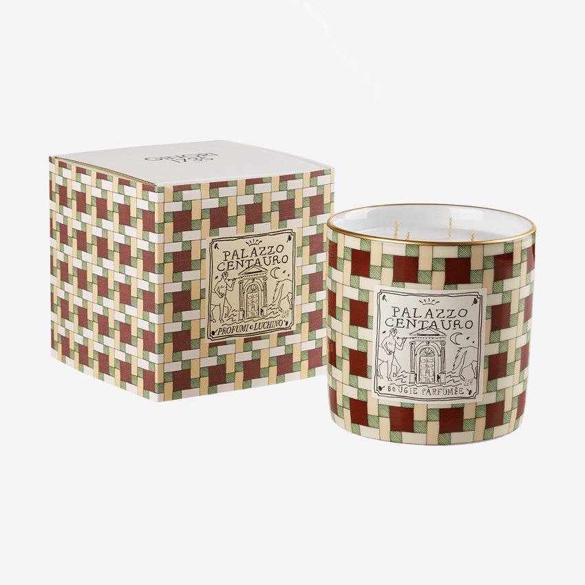 Ginori 1735 Profumi Luchino Scented Candle - Palazzo Centauro Luxury Home Fragrance for Living Room, Bedroom & Bathroom Decor