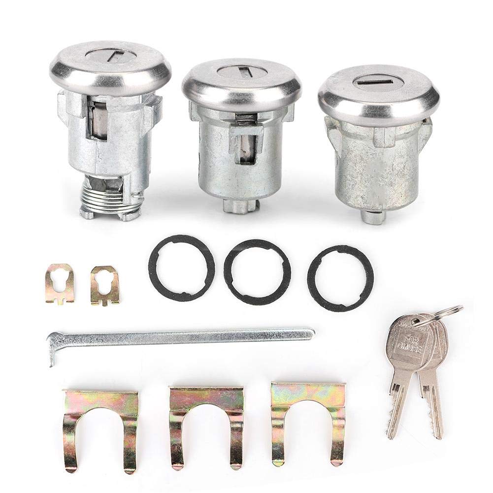 Premium Cutlass Lock Set Door Trunk Key Kit - Replacement Key Fits for 654394765282 | Car Door & Trunk Lock Repair | Durable Auto Key Replacement Solution for Vehicle Maintenance