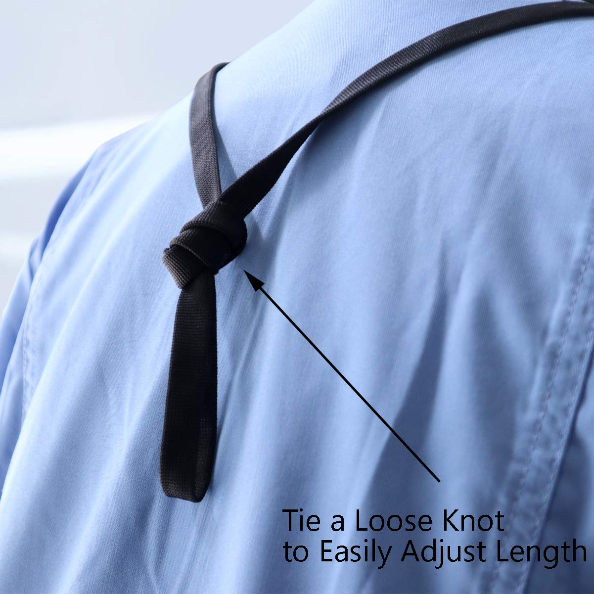 10 Pack Double Ended Lanyards with Bulldog Clips - Premium Neck Strap for ID Badges & Ear Savers - Office & Event Use