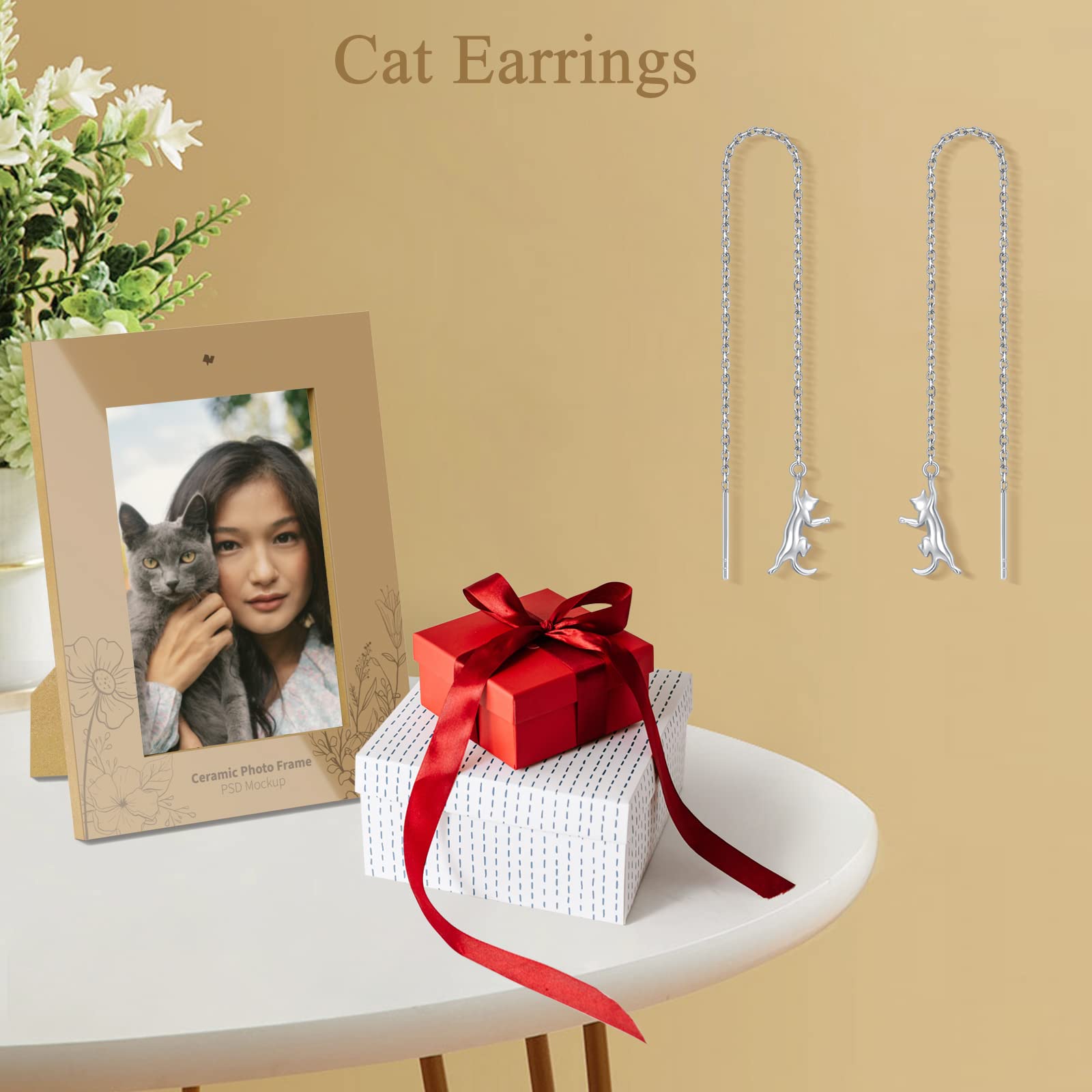 ROMANTICWORK Sterling Silver Animal Earrings - Cute Stud Earrings for Women & Girls, Perfect Birthday Gift for Daughter | Casual Wear, Party Accessories, Everyday Jewelry