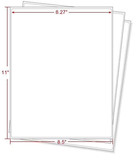 1000 Sheets 8.5 x 11 Full-Sheet Shipping Address Labels - Compatible with Laser & Inkjet Printers - Self-Adhesive Sticker Paper for Mailing, Packages & Business Use - Perfect for Home Office, Small Business & Ecommerce Shipping
